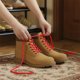 thumbnail image 4 of Fasiaou 1 Counts 5mm Round Athletic Shoelaces for Sneakers Boots Skateboard Hiking Sport Shoes, Durable Plastic Laces for Secure Fit, Outdoor Trekking and Climbing Footwear Accessories, 4 of 6