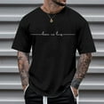 thumbnail image 4 of Big and Tall Shirts for Men Round Neck T Shirt Stretch Short Sleeve Basic Muscle T Shirt Tall Man Shirts Workout for Men Tees Plain Turtle Neck Top Plain Bulk 3xlt 2XL, 4 of 4