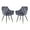 Gray, Black, variant on Alix 25 Inch Modern Dining Chair, Button Tufted, Set of 2, Blue, Black- Saltoro Sherpi