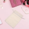thumbnail image 3 of Phenofice 10Set Drawstring Bags Beige Cloth Jute Cotton for Drawstring Canvas Bag Daily Life, 3 of 8