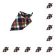 thumbnail image 2 of sweethay Perro Bandanas Saliva Toalla Tema escocés Pañuelo Conjunto Mascotas Suministros Tipo 1 Tipo 1 10piezas sweethay CBP288598, 2 of 5