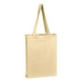 thumbnail image 2 of Q-Tees Q800GS Canvas Gusset Promotional Tote-Natural, 2 of 2