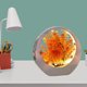 thumbnail image 5 of Juego de flores artificiales, maceta de imitación para decoración del hogar, maceta de imitación, flores artificiales, bonsái luminoso, arreglo de flores para escritorio Akmoler, 5 of 8