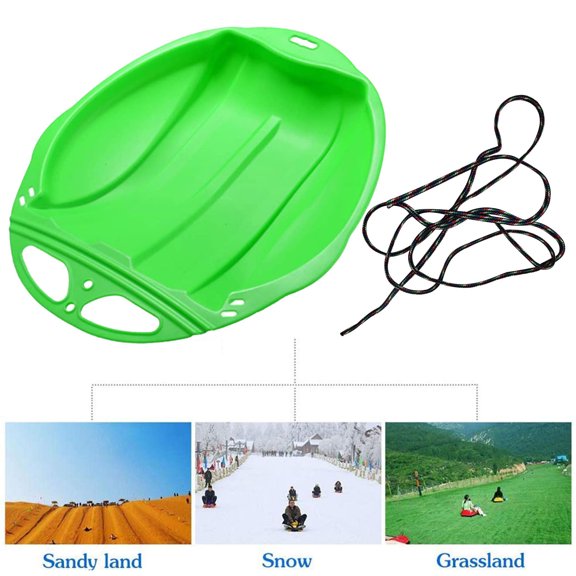 YMARPT Snow Sleds for Kids and Adults, Snow Sliding Disc Toy, Portable Anti-Skid Snow Sled Board, Snow Ski Pad, Outdoor Skiing Board Snow Grass Sand Board for Kids Adults