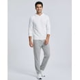 thumbnail image 6 of Real Essentials 3 Pack: Men's French Terry Open Bottom Sweatpants - Casual Lounge Comfort Gym with Pockets, 6 of 6