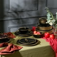 thumbnail image 3 of Christian Siriano Akoya 12-Piece Dinnerware Set Porcelain, Black, 3 of 7