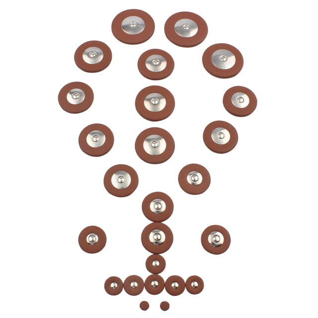 Almohadillas Cuero Saxo 25pcs Sax Cojines de Cuero de Repuesto para Saxofón Tenor Tomshoo Almohadillas Cuero Saxo