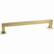 Rusticware 996SB 7 in. Center-to-Center Modern Square Door Pull - Satin Brass