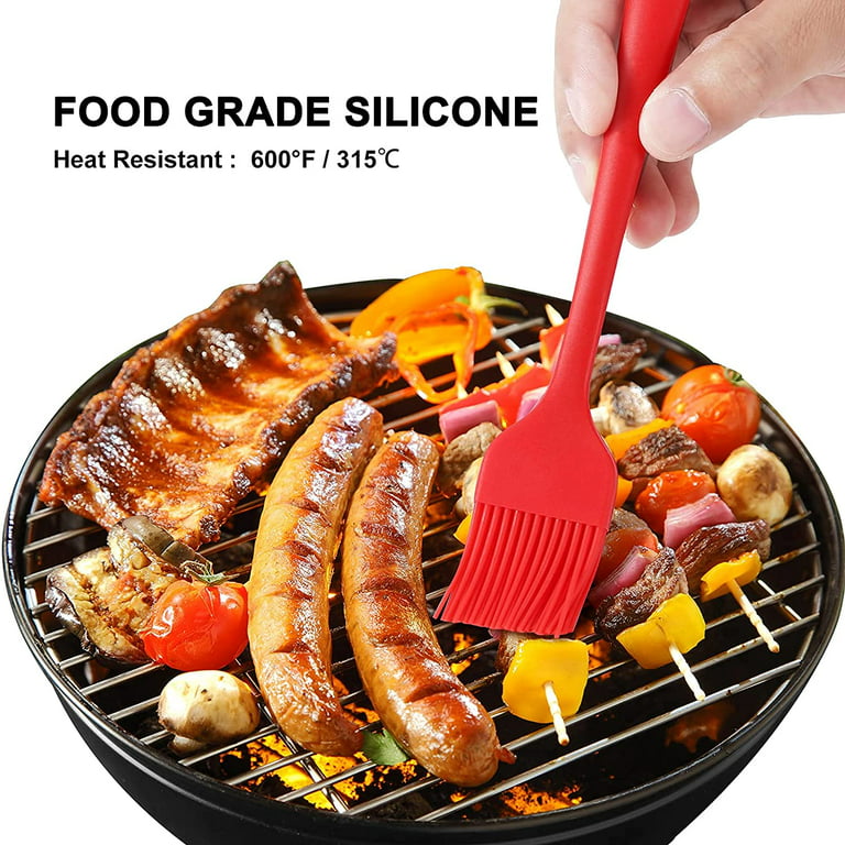 Silicone Basting Pastry Brush Spread Oil Butter Sauce Marinades for BBQ  Grill Baking Kitchen Cooking, Baste Pastries Cakes Meat Sausages Desserts,  Food Grade, Dishwasher safe 