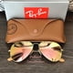 thumbnail image 2 of RB-Hip Hop-sunglasses Aviator Copper Pink Flash Lenses RB3025 Gold Frame 58 / 62 Unisex New, 2 of 5