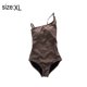 thumbnail image 2 of Traje de baño de una pieza para mujer Traje de baño con corte de horquilla alta con control de barriga y un hombro, 2 of 6