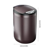 YFTDEY Metallic Stylish Covered Ashtray, Modern Design, Decorative Smoking Accessory, Perfect for Home Office or Outdoor Use, Great Gift for Smokers, Elegant Table Decor