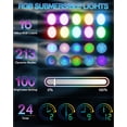 thumbnail image 2 of Lámpara submarina para piscina PRIORARE 22W RGB App Control IP68, 2 of 7