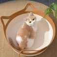 thumbnail image 4 of kurtrusly Hand Woven Natural Cotton Rope Cat Bed For All Seasons Space Saving Washable And Foldable Frame With pillo M, 4 of 6