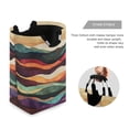 thumbnail image 3 of Yayeee Freestanding Laundry Hamper with Handle Collapsible Large Storage Basket for Clothes, Artistic Desert Pattern, 3 of 7