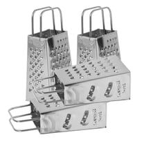 BESTONZON 4Pcs Metal Cheese Grater with Standing Design for Home Kitchen Use