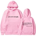 thumbnail image 4 of Autumn Winter Men Hooded Dear Person Behind Me The World Is A Better Place Print Unisex Sweatshirts, 4 of 4