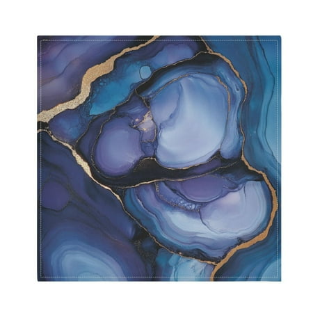 

WOBOGO Puddle Veined Marble Cloth Napkins 6 Pieces Soft Elegant Touch Durable Absorbent Quick Drying for Elegant Dining