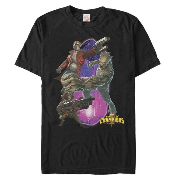 Men's Marvel Contest of Champions Guardians of the Galaxy Graphic Tee Black 4X Large