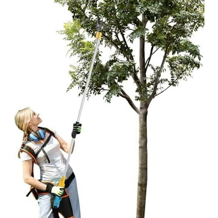 Cordless Electric Pruning Shears, Electric Pruner with Extension Pole,2 Spare 2.0ah Lithium Batteries,1.1Inch Cutting Diameter$$Garden & Patio