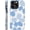 Large Baby Blue Retro Flowers White, variant on Case Compatible with iPhone 15 Pro Max, Fall Prevention Hybrid 2-Layer Hard Shell Cases for Girls Boys, Pink Leopard Tropical Pop Artwork