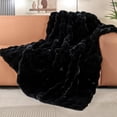 thumbnail image 2 of Purple Fluffy Soft Plush Faux Fur Throw Cozy Blanket for Couch Bed Fuzzy Blanket Living Room Women Gift Home Decor 50x60, 2 of 10