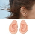 thumbnail image 4 of Artificial Ear Model, Easy Use Silicone Ear Model Reusable Simulation Soft  For Earrings Display For Ear  Exercise Light Skin Color,Medium Skin Color,Deep Skin Color, 4 of 8