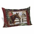 thumbnail image 2 of Christmas Pillow Covers 24"x36", Winter Pine Needles Horse Red Farmhouse Soft Brushed Microfiber Breathable Throw Pillow Covers, Decorative Pillowcase with Zipper for Couch Sofa Bedroom Living Room, 2 of 4