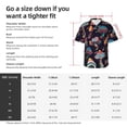 thumbnail image 6 of Lsque Mushroom Doodle pattern Hawaiian Shirt for Men, Unisex Summer Beach Casual Short Sleeve Button Down Shirts-XX-Large, 6 of 9