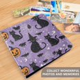 thumbnail image 4 of FORMRS 3 Ring Photo Album 4"x6" Self Adhesive Large Capacity PU Leather Cover, Halloween Cats, 4 of 8