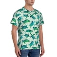 thumbnail image 5 of Rocae Green Sea Turtle for Men's Moisture-Wicking Crew Tee - T-Shirt for Sports, Outdoor Activities, and Casual WearLarge, 5 of 9