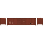 Athearn HO Scale 50' FMC Double Door Box Car WCTU/WTCR Brown/No Logo #100956
