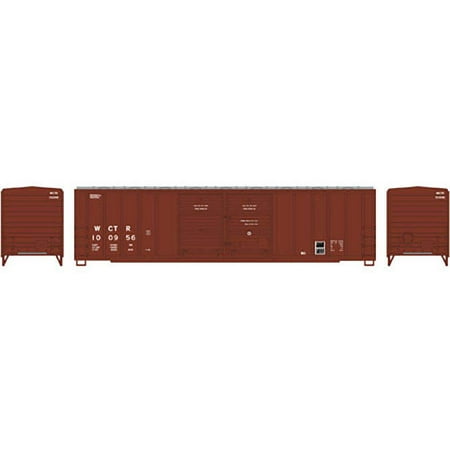 Athearn HO Scale 50' FMC Double Door Box Car WCTU/WTCR Brown/No Logo #100956