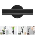 thumbnail image 2 of 3pcs Wall Mounted Metal Vases Black Wall Pocket Flower Tubes for Home Decor Plant Display, 2 of 8