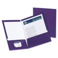 thumbnail image 2 of Oxford Showfolio Laminated Twin Pocket Folders 25/Pkg-Purple, Letter Size, 2 of 4
