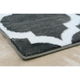thumbnail image 4 of Luxe Weavers Moroccan Trellis Area Rug 8x10 Charcoal, Stain Resistant Carpet, 4 of 6