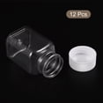 thumbnail image 3 of Uxcell 100ml Plastic Reagent Bottles Empty Square Containers with Screw Cap Clear, 12 Count, 3 of 5