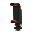 thumbnail image 2 of Phone Holder With Cold Shoe Mount, Horizontal Shooting Vertical Shooting Phone Bracket With Cold Shoe Mount ABS For Microphone For Fill Light, 2 of 8