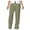 Green, variant on Lmnyox Dressy Casual Cotton Linen Pants for Women Straight Leg Pleated Trousers Fall Office Work Pants