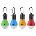thumbnail image 2 of Lámpara colgante para tienda de campaña, 2 uds., 3 modos de luz de bombilla con mosquetón de emergencia (verde amarillo), 2 of 4