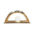 thumbnail image 3 of Meyda 150243 12 in. Tall Pines Wall Sconce, Burnished A & C New Mica Sb Out, 3 of 3