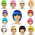 thumbnail image 2 of 12 pelucas de pelo corto Bob, pelucas de de disfraces de colores, postizo diario, para mujeres y niñas, decoración , favore Zulema Pelucas de pelo corto bob, 2 of 8