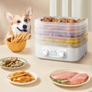 Digital Touch Control Home Freeze Dryer Machine, Multi-Layer Food Freeze Dryer for Fruits, Meats, Meals & Home Kitchen Use,White