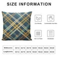 thumbnail image 5 of COMIO  Plaid Check Patten Throw Pillow Case Cushion Covers Teal Green Robin Egg Blue and Mustard Yellow for Couch Bed Sofa Car Waist, 5 of 5