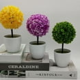 thumbnail image 2 of Inteprter Elegante planta artificial en maceta agrega sofisticación a cualquier espacio Plantas artificiales en macetas de interior Decoración púrpura, 2 of 6