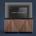 thumbnail image 6 of OAKHAM Modern Sideboards with 3-Levels Adjustable Shelves, Walnut, 6 of 8