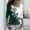 Green, variant on Babysbule Womens Casual Floral Printing Tops V-Neck Long Sleeve Loose Flowers T-Shirt Blouse s