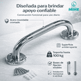thumbnail image 4 of Barra Seguridad Baño 12 pulgadas (31cm) Acero Inoxidable Agarradera para Ducha Antiderrapante para Adulto Mayor, 4 of 12
