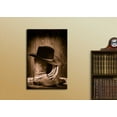 thumbnail image 3 of wall26 - Cowboy Black Hat ATOP Western Boots - Canvas Art Wall Art - 32"x48", 3 of 4