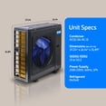 thumbnail image 2 of ACiQ 3 Ton 17 SEER2 Central Air Conditioner Unit Condenser - R454B Inverter | 36000 BTU High Efficiency AC Only, 2 of 10